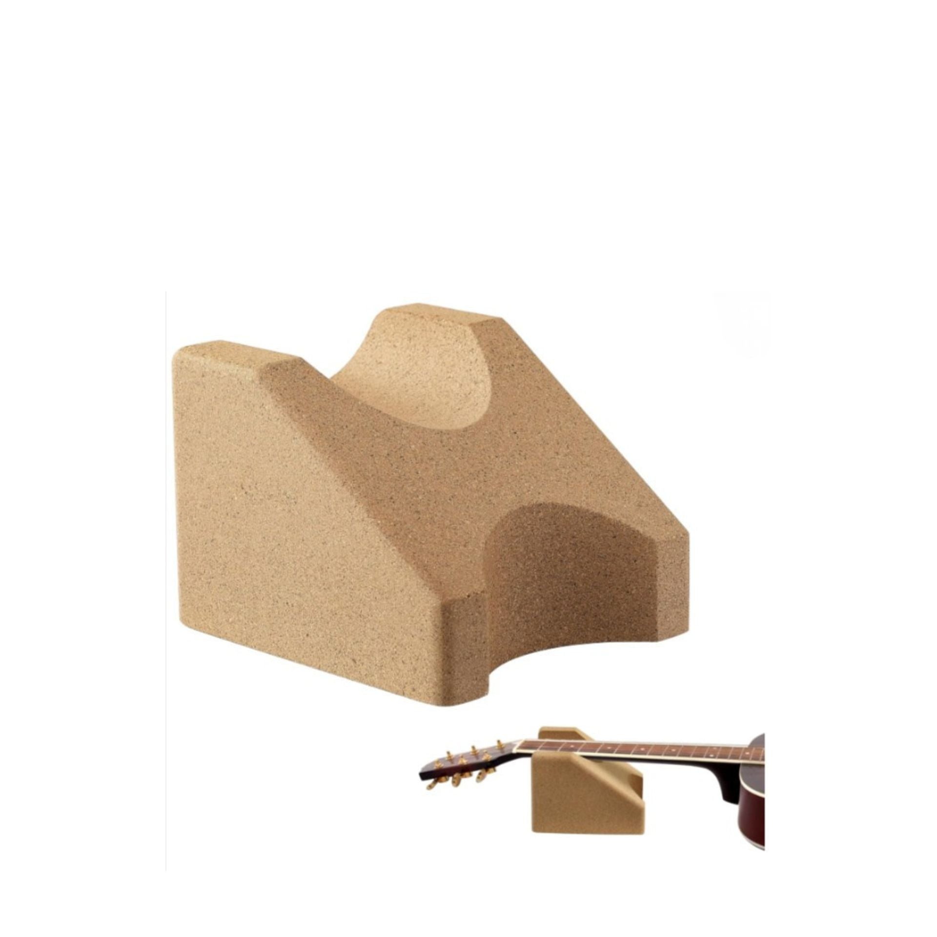 Soporte de corcho para mantenimiento de guitarra o bajo