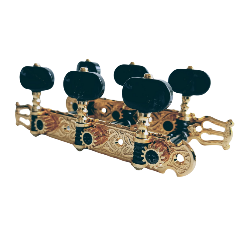 Maquinaria Guitarra Acustica Gotoh Botón Negro
