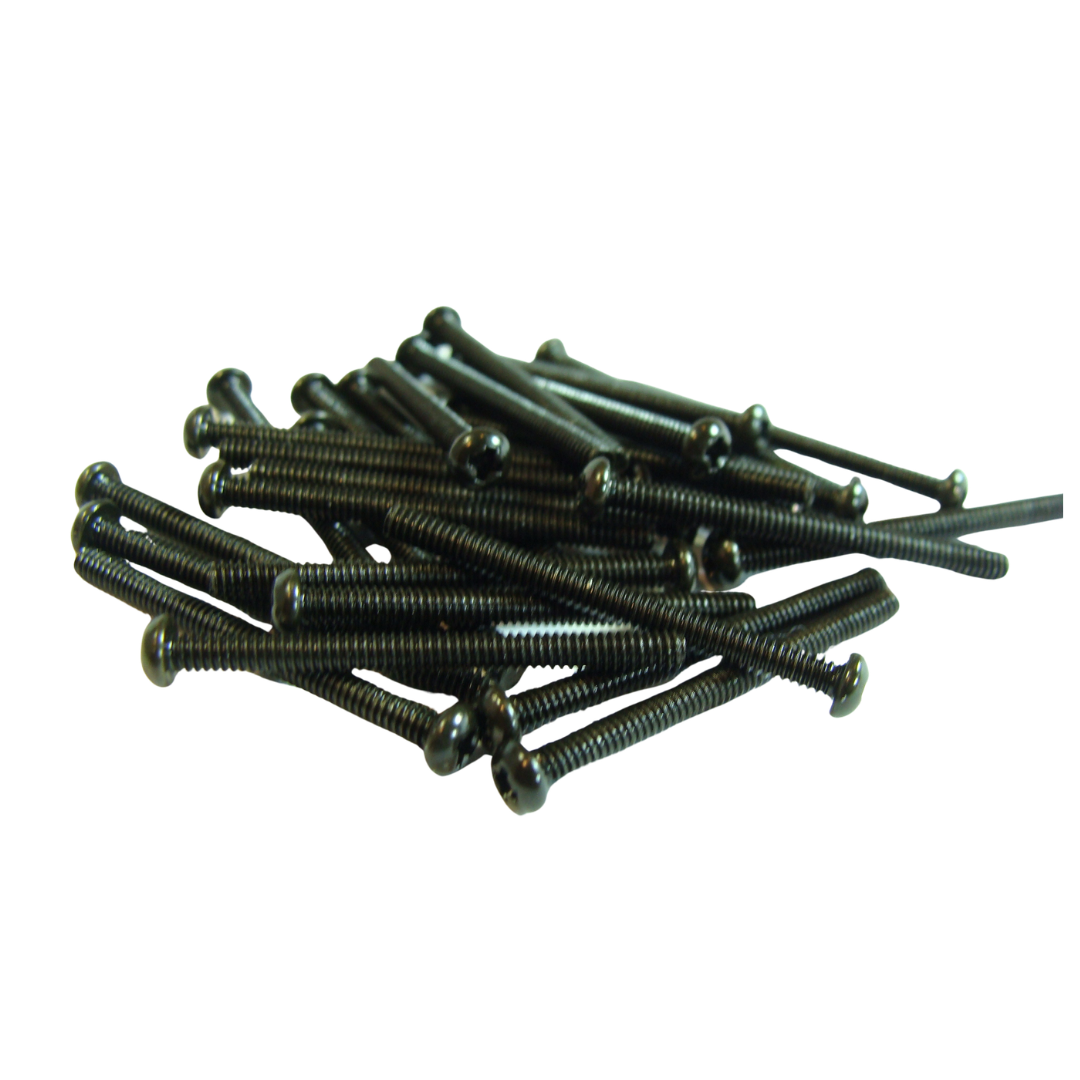 Tornillo para Regular Altura de Pickup Humbucker Negro (Bolsa con 4 piezas)