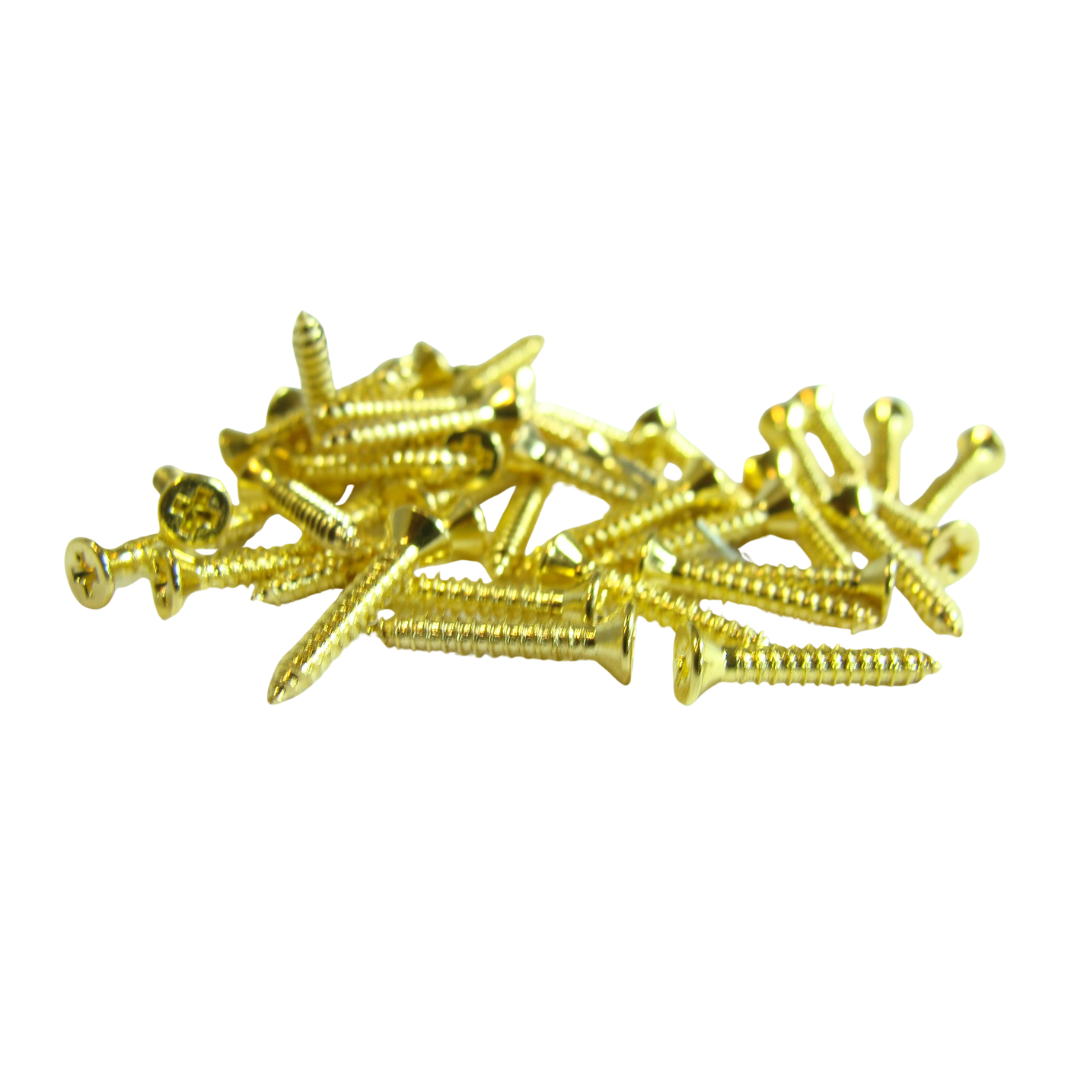 Tornillo para Aro de Humbucker  Gold     (Bolsa con 8 piezas)