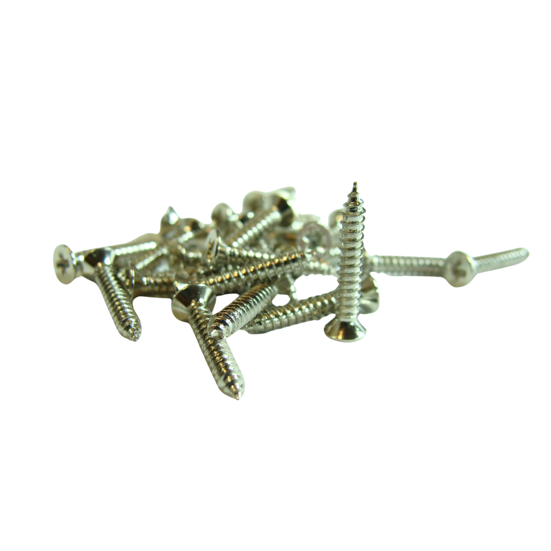 Tornillo para Aro de Humbucker Niquelado  (Bolsa con  8 piezas)