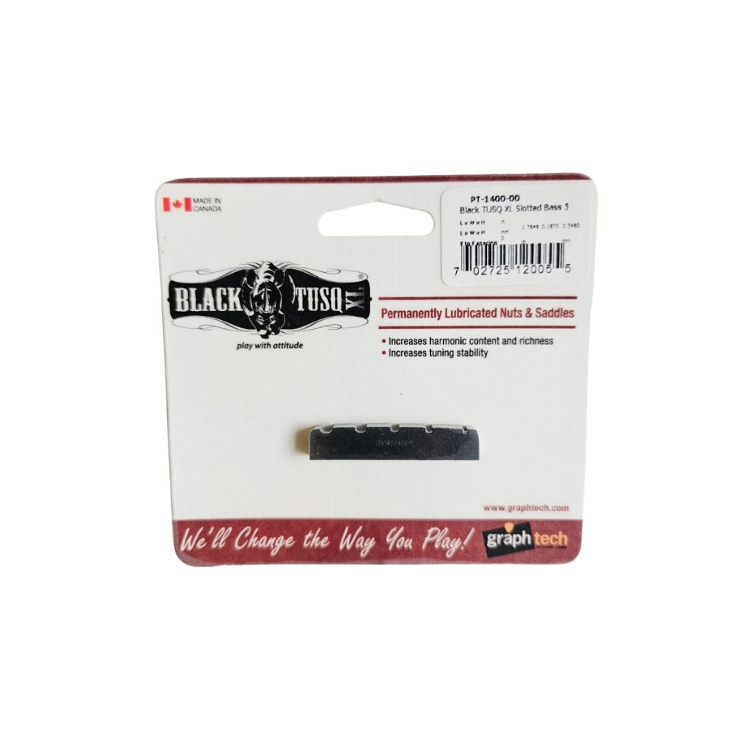 Cejilla delgada Black  XL Tusq GRAPH TECH para Bajo 5 cuerdas
