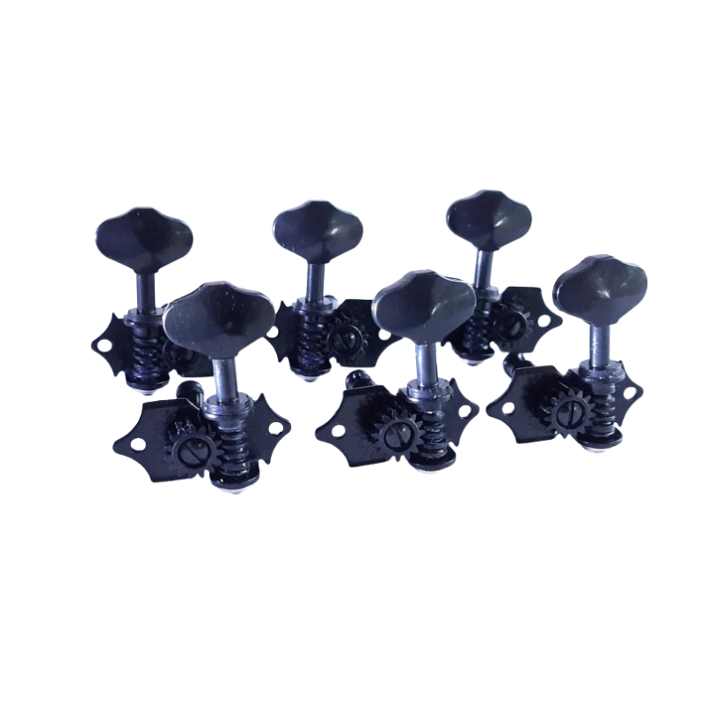 Maquinaria Gotoh 3+3  Negra Guitarra  estilo Martin