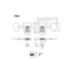 Maquinaria Gotoh Trebol 4+1 negro  PBass y JBass