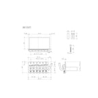 Trémolo Gotoh GE102T  Moderno Negro para Stratocaster. Espaciado 10.8mm
