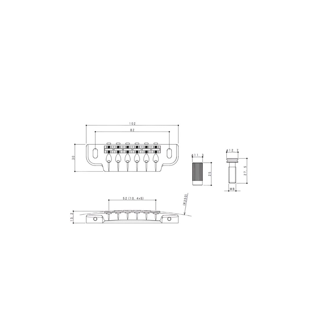 Puente Gotoh WrapAround Tune-O-Matic
