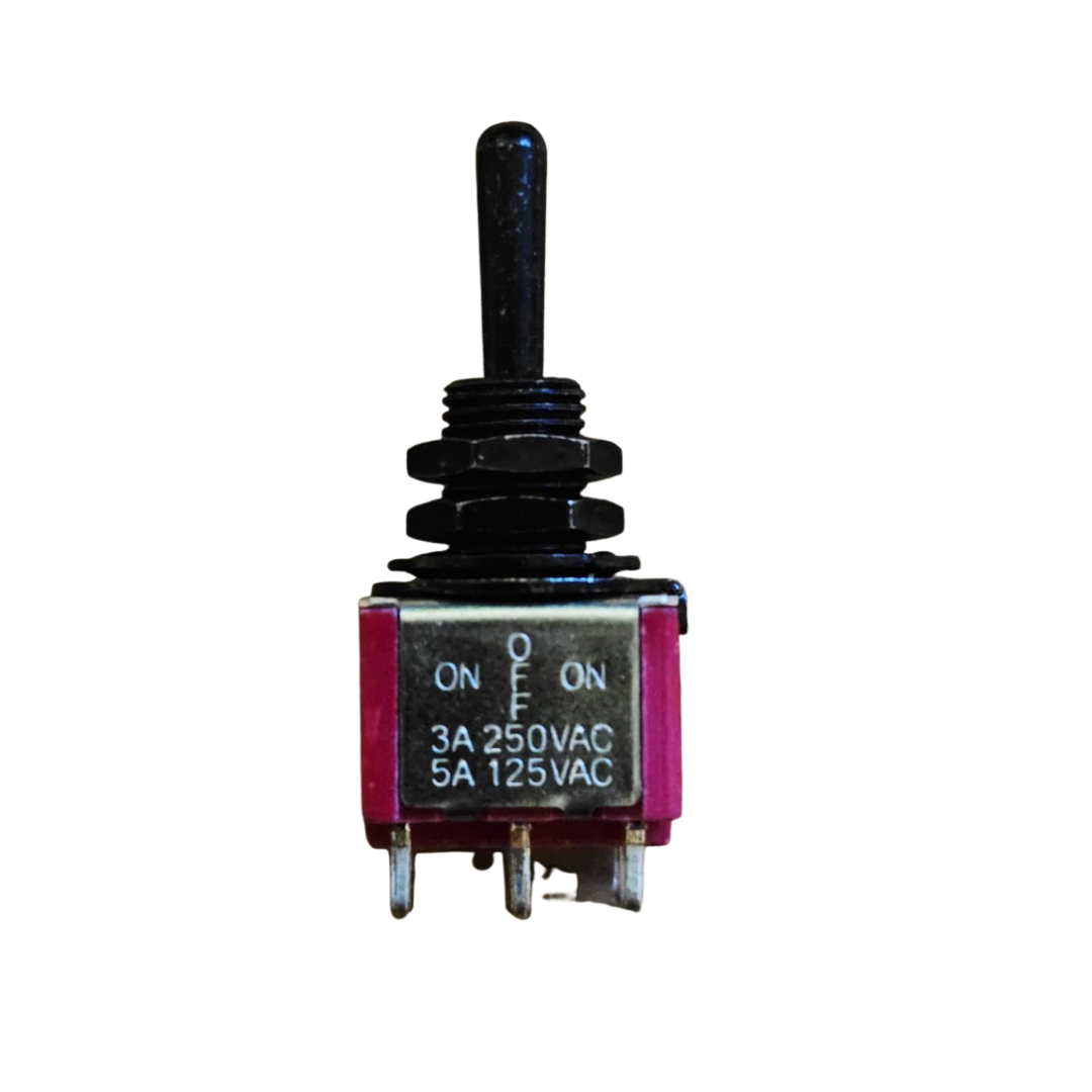 Mini Switch ON-OFF-ON  poste negro