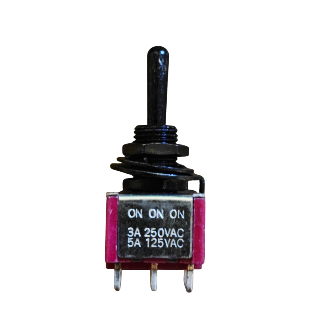 MINI SWITCH  ON-ON-ON ( DPDT) Poste Negro