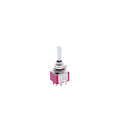 MINI SWITCHES  ON/ON/ON (DPDT) Paleta Cromada