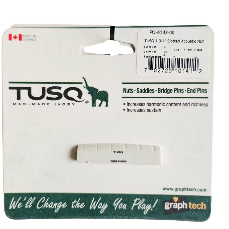 Cejilla  TUSQ Ivory de GRAPH TECH para guitarras Acústicas Taylor/Martin 1 3/4", 44.5mm