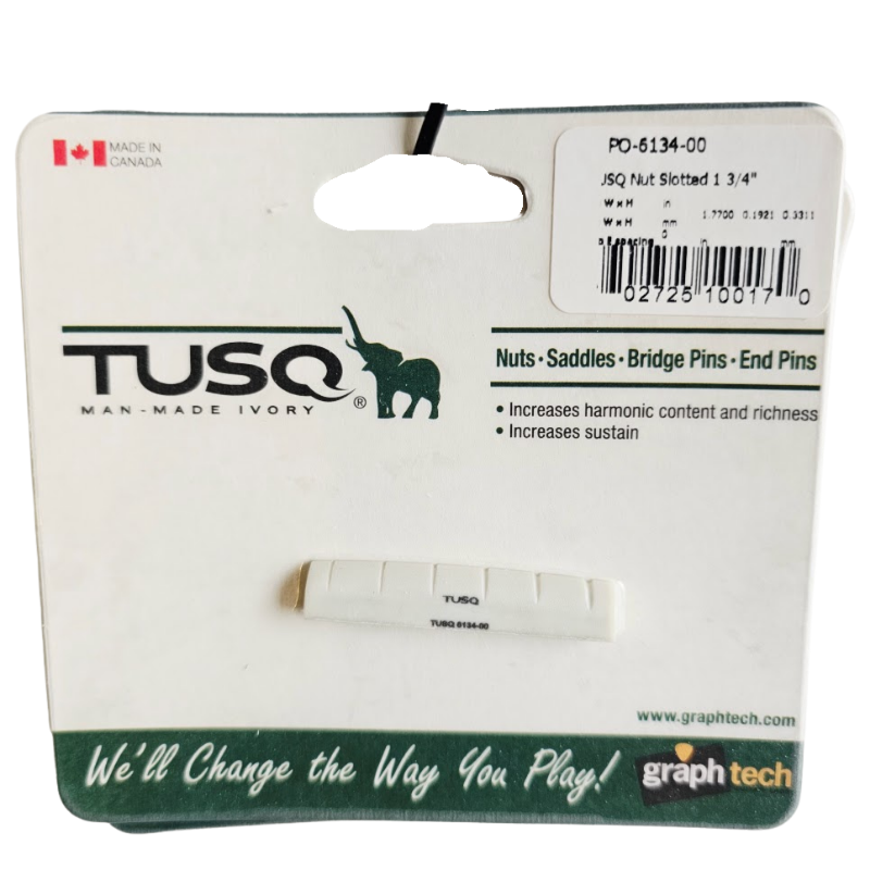 Cejilla  TUSQ Ivory  GRAPH TECH para  Acusticas Taylor Martin 1 25/32", 45mm