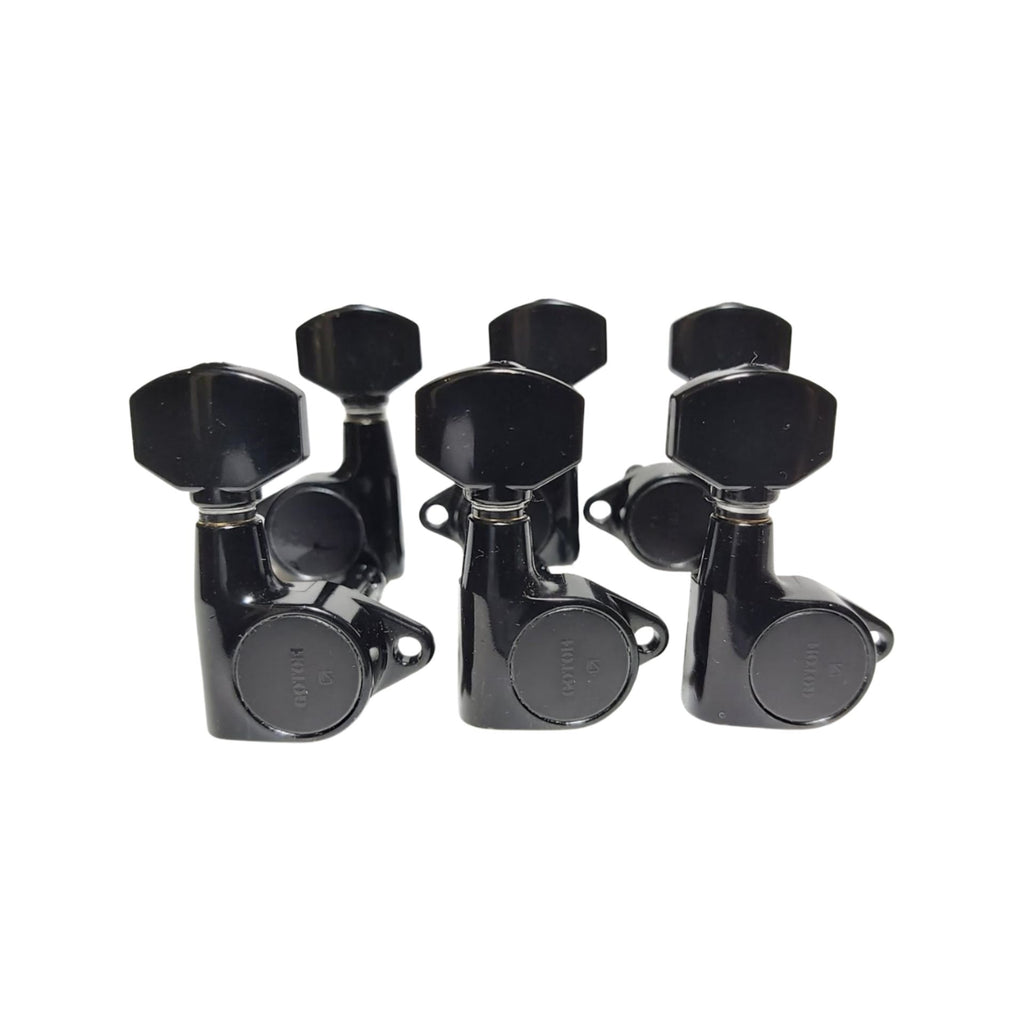 Maquinaria  Gotoh 3+3 Botón Schaller  Negro  ratio 1:18