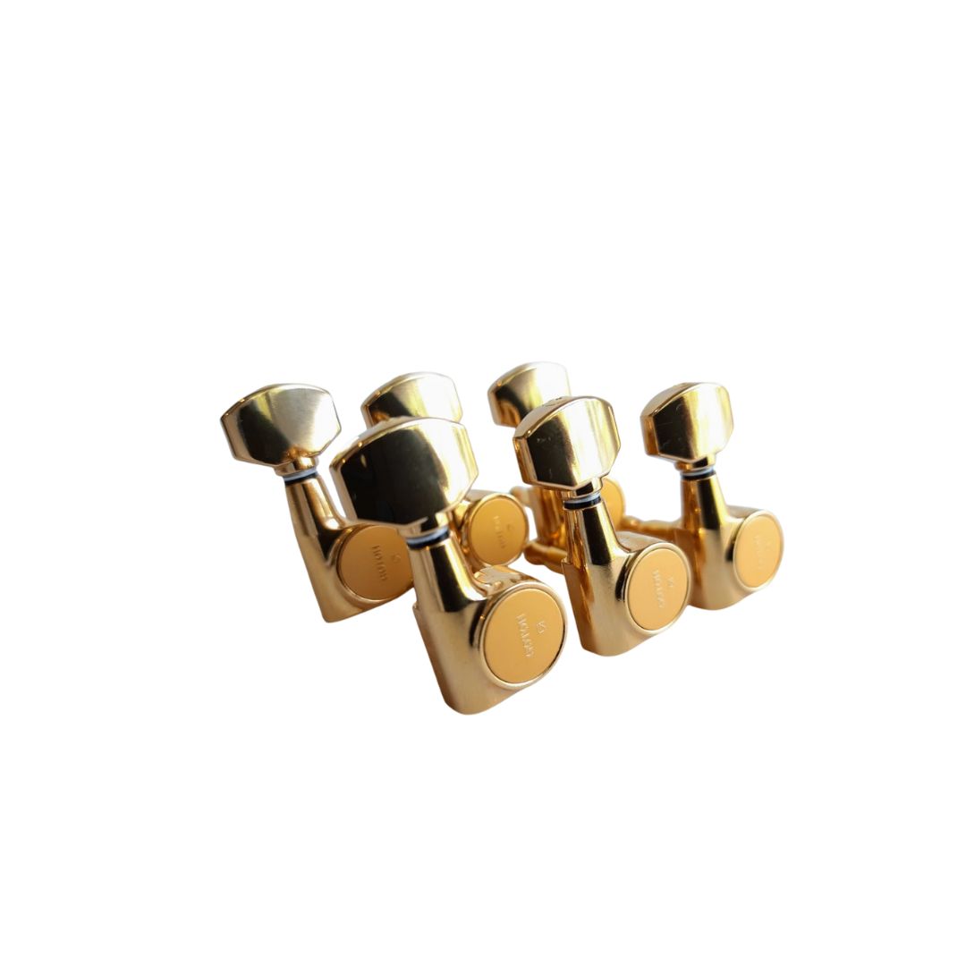 Maquinaria Gotoh 3+3 dorada botón tipo Schaller