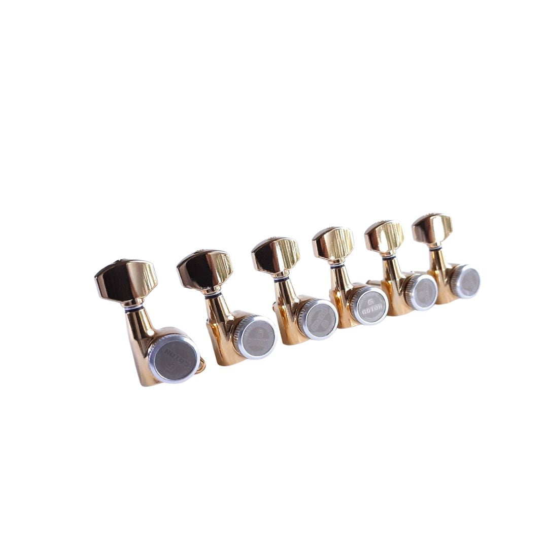 Maquinaria Locking Gotoh 6 en Línea dorada