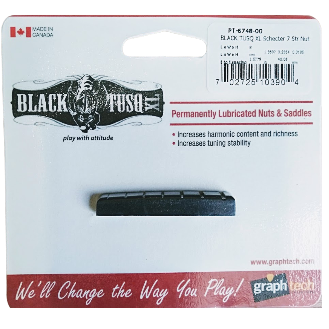 Cejilla Black Tusq XL GRAPH TECH para guitarra 7 cuerdas
