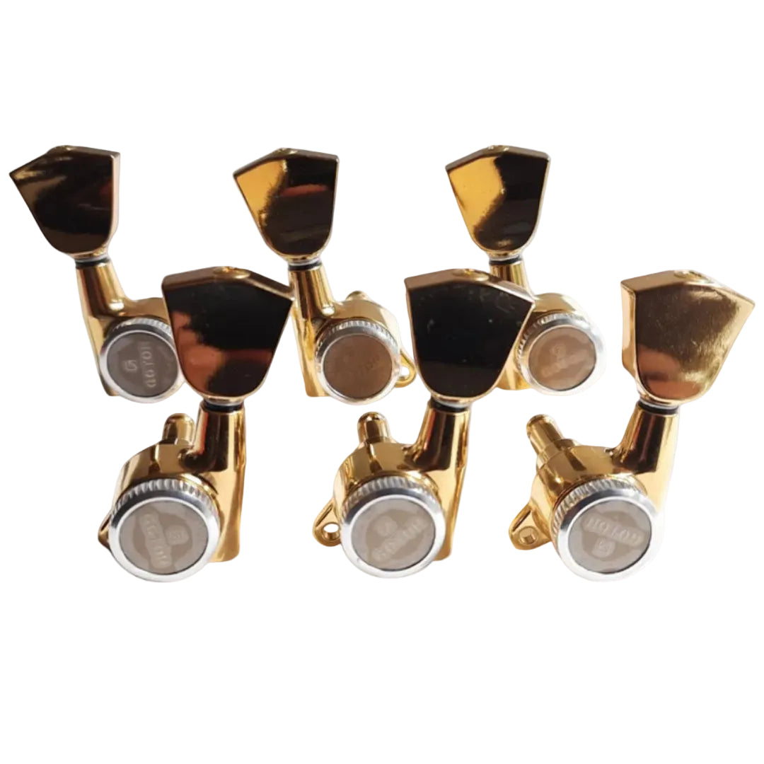 Maquinaria Gotoh locking SG381  botón Tulipan dorado 3+3