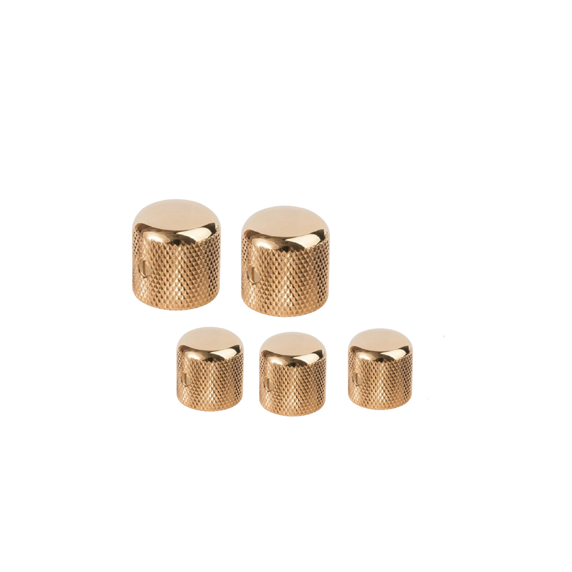 Set 5 Botones Gotoh Domo Metálico para bajo Gold