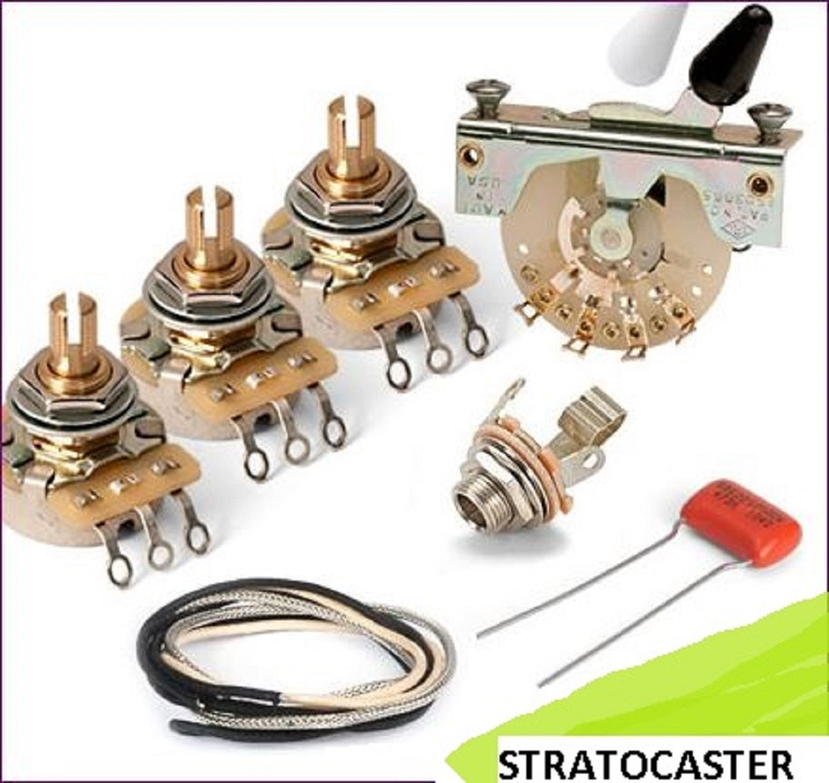 KIT PREMIUM ELECTRÓNICA PARA GUITARRA STRATOCASTER