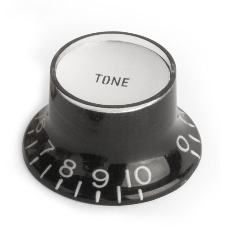 Juego de 4 Botones Campana Tapa Metálica para Guitarra Gibson