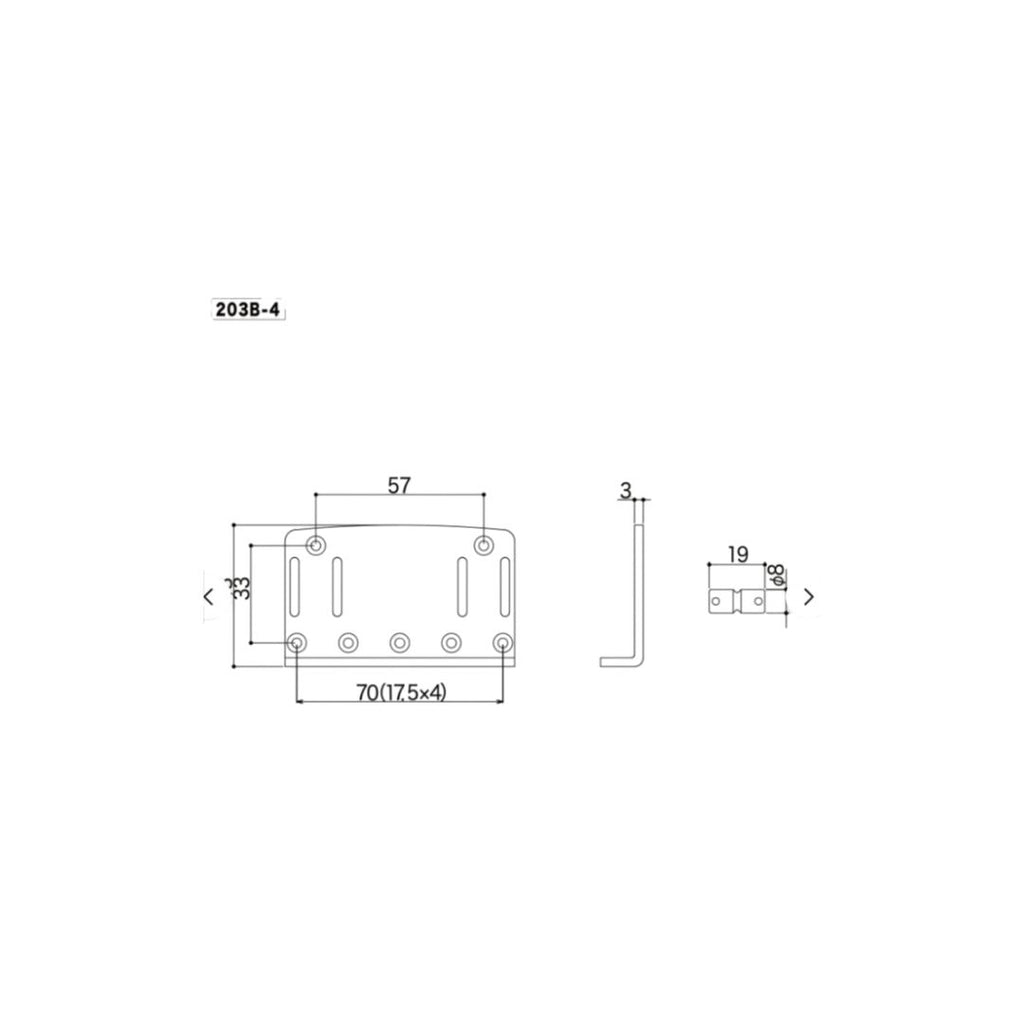 Puentes  Gotoh Serie Standard para Bajos de 4 cuerdas